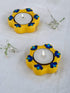 Blue Pottery T-Light Holder Set Of 2 Pcs.